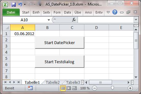 Buttons im Tabellenblatt